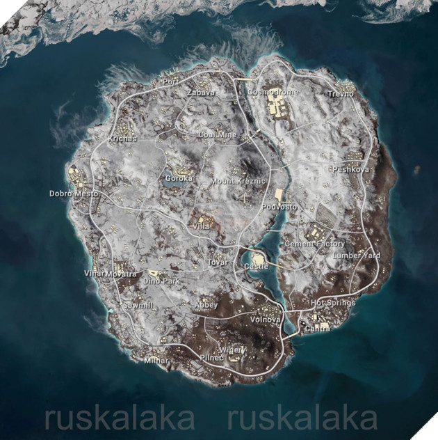 PUBG: Ban do mua dong Vikendi lo dien hoan toan nhung dia diem moi 2 PUBG: Bản đồ mùa đông Vikendi lộ diện hoàn toàn những địa điểm mới 2