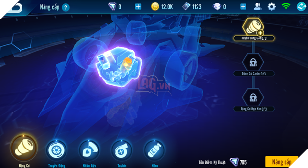 HƯỚNG DẪN CÁCH NÂNG CẤP XE TRONG ZINGSPEED MOBILE 4