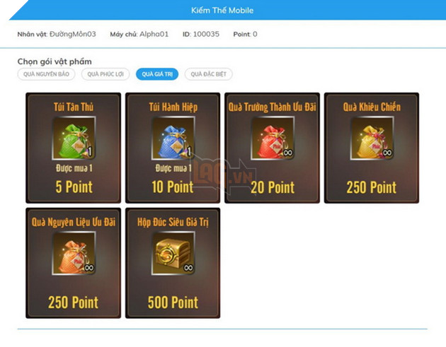 Kiếm Thế Mobile: Hướng dẫn cách nạp thẻ/ Nguyên Bảo an toàn nhất trên mọi phương tiện 3
