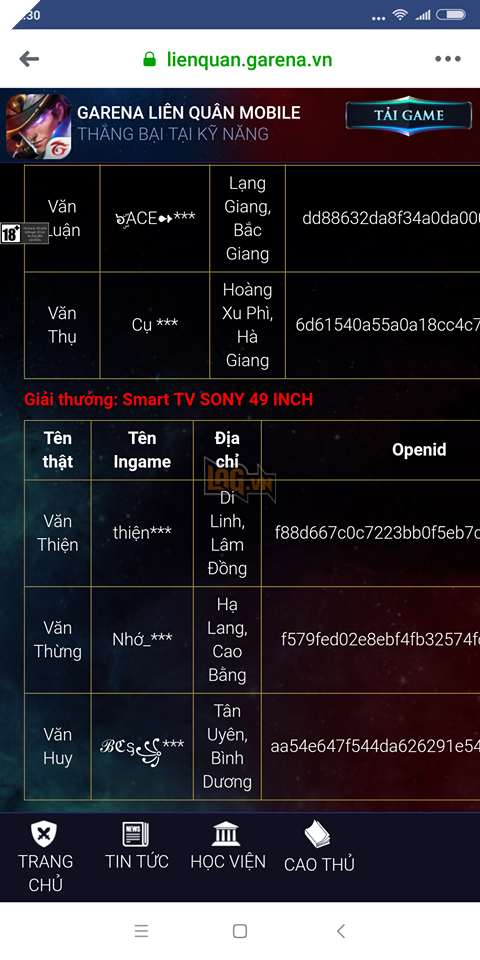 Liên Quân Mobile: Garena công bố người trúng giải, nhưng 99% game thủ không tin - Ảnh 3.