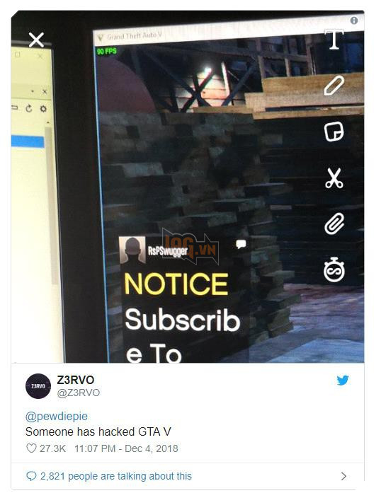 Fan cuồng hack luôn cả GTA Online để kêu gọi tăng sub cho PewDiePie - Ảnh 4.