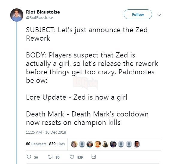 SỐC: Riot Games sẽ biến Zed thành hot girl, buff mạnh Chiêu cuối trong dự án làm lại tướng sắp tới? - Ảnh 2.