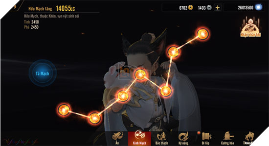 Kiếm Thế Mobile: Hướng dẫn Đả Thông Kinh Mạch cực kì quan trọng cho Lực Chiến 3