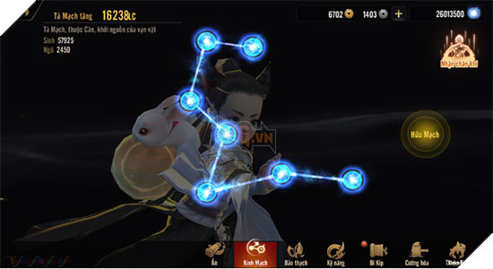 Kiếm Thế Mobile: Hướng dẫn Đả Thông Kinh Mạch cực kì quan trọng cho Lực Chiến 2