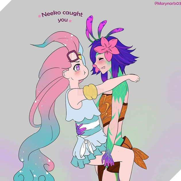 Fan Art - Liên Minh Huyền Thoại khi Neeko diễn Bách Hợp cực tinh nghịch ! 5