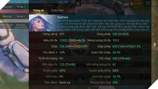 Liên Quân Mobile: Hướng dẫn 3 lối chơi cơ bản cho Sephera và lối lên trang bị hợp lý nhất 2