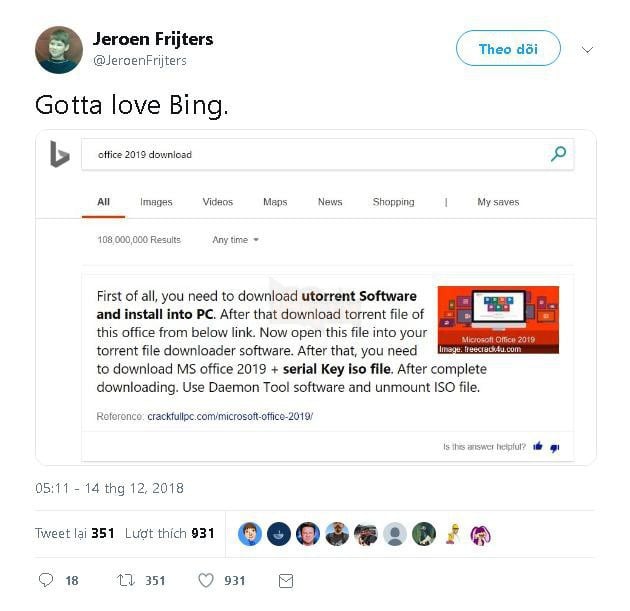 Microsoft đề xuất cho người dùng cách crack phần mềm Office 2019 - Ảnh 2.