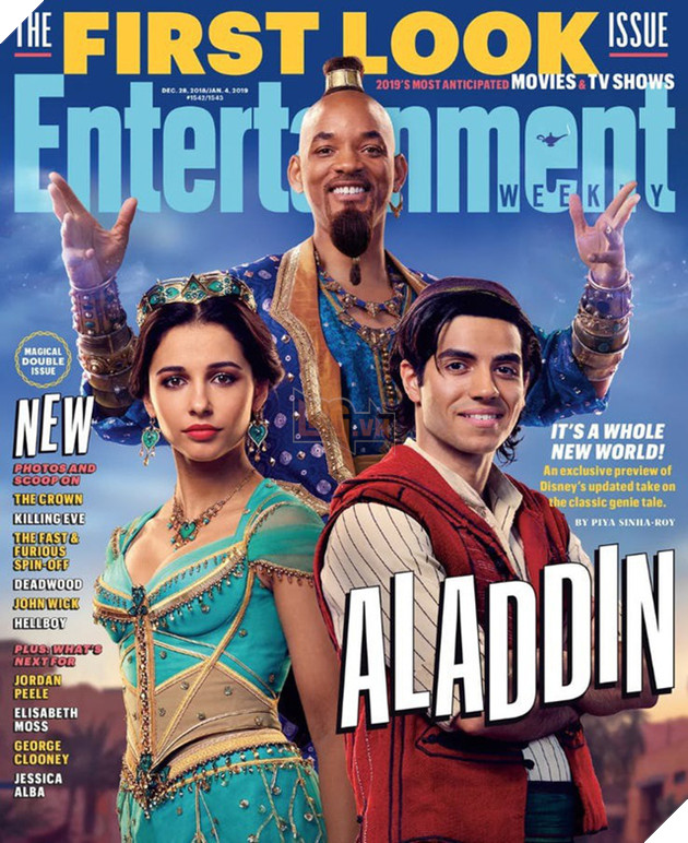 Sai quá sai với tạo hình chàng ngố Aladdin, phản diện Jafar thì đẹp trai như soái ca còn Will Smith không khác gì... Thần Hề - Ảnh 1.