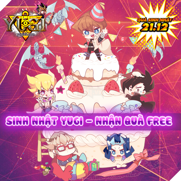 YUGI H5 TẶNG CODE VIP “ĐẠI TIỆC SINH NHẬT” TRÒN 1 TUỔI 