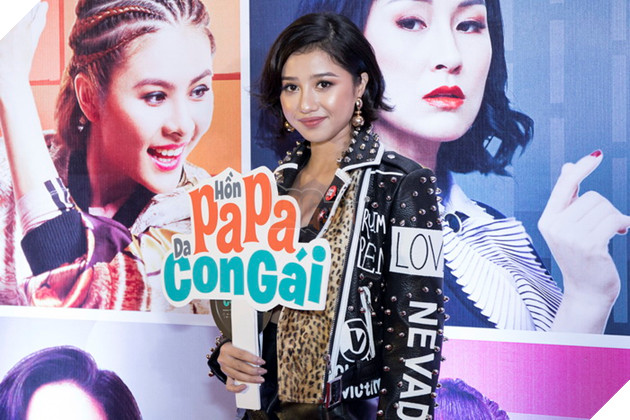 Thái Hòa và Kaity Nguyễn đẹp rạng ngời nhân dịp ra mắt Hop Báo Hồn Papa da con gái  12