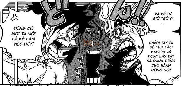 Spoiler One Piece Tập 929 Bản Raw/Scan: Luffy Tập Trung Thoát Ngục,  Komurasaki Và Momonosuke
