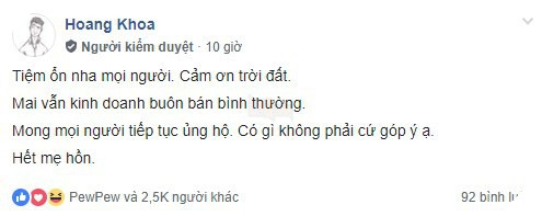Hú hồn, quán bánh mỳ của Pewpew suýt nữa thì gặp hỏa hoạn giữa đêm - Ảnh 2.