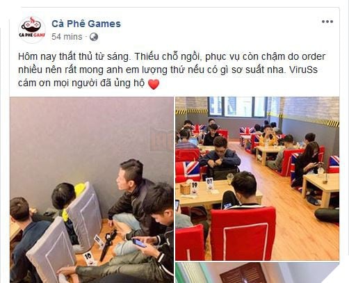 Tiệm Cà Phê Games của Viruss thất thủ ngày đầu mở cửa - Ảnh 6. Tiệm Cà Phê Games của Viruss thất thủ ngày đầu mở cửa - Ảnh 6.
