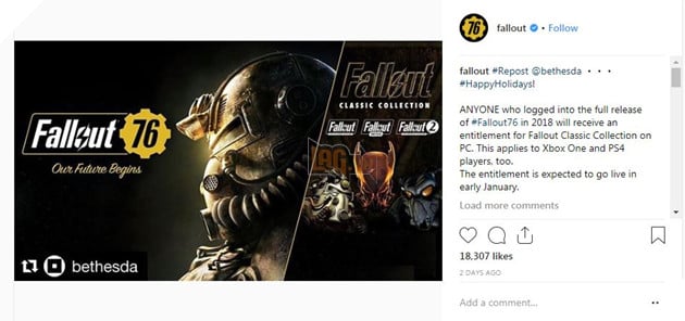 Bethesda tang han ban Fallout Classics Collection cho game thu da trot mua Fallout 76 Bethesda tặng hẳn bản Fallout Classics Collection cho game thủ đã trót mua Fallout 76