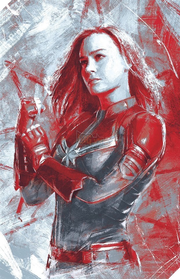 Avengers Endgame Promo Art - Captain Marvel Avengers Endgame Promo Art - Captain Marvel