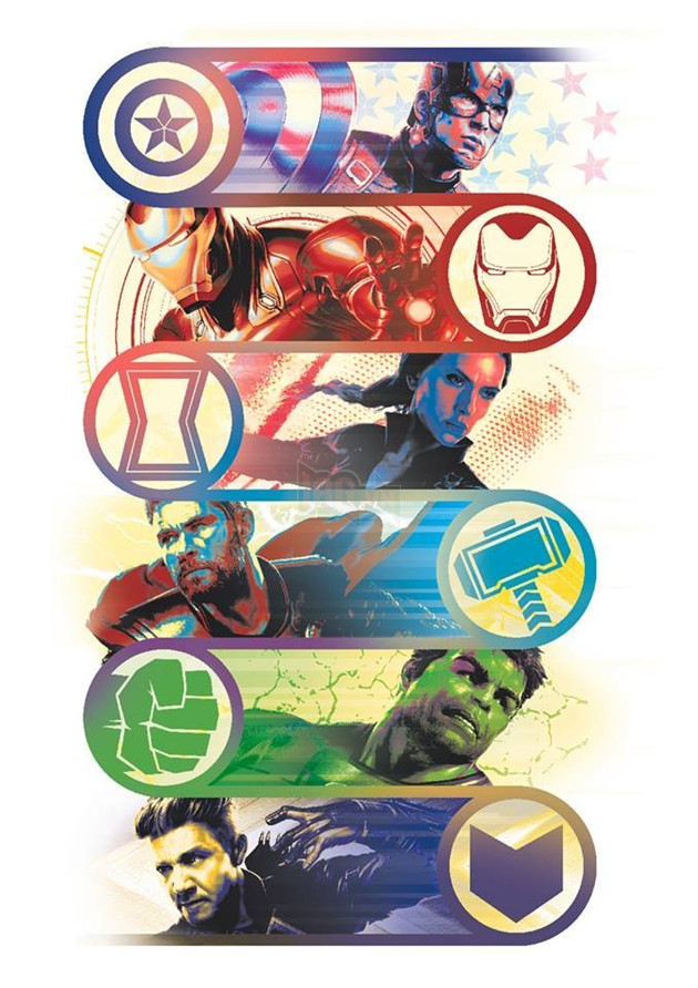 Avengers Endgame Promo Art - Original Avengers
