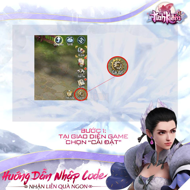 Tinh Kiem 3D: Tong hop Giftcode, cac event nhan Code va cach nhap giftcode don gian 2 Tình Kiếm 3D: Tổng hợp Giftcode, các event nhận Code và cách nhập giftcode đơn giản 2