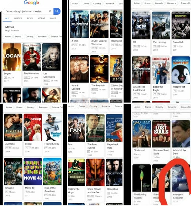 Cong dong mang day song vi nghi rang Nguoi Soi Hugh Jackman se tham gia Avengers: Endgame boi vi ket qua tim kiem tren Google 2 Cộng đồng mạng dậy sóng vì nghĩ rằng Người Sói Hugh Jackman sẽ tham gia Avengers: Endgame bởi vì kết quả tìm kiếm trên Google 2