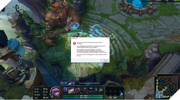 Game thủ phát hiện chỉ cần search Cheat Engine trên trình duyệt thì Client LMHT sẽ bị văng ngay ra lập tức