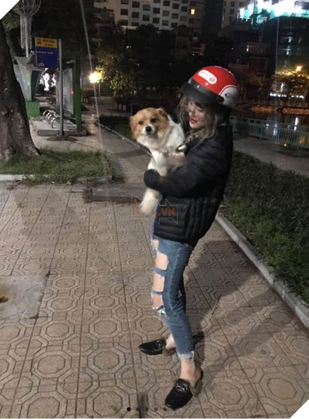 Giữa đêm đông lạnh giá, cô gái ôm chú cún đi lạc vòng quanh Hồ Tây, đứng suốt mấy tiếng đồng hồ để tìm chủ 2