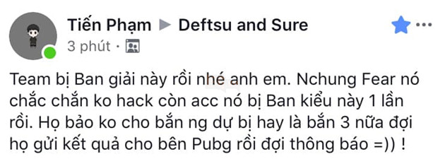 PUBG: Game thủ chuyên nghiệp Việt Nam bị ban ngay trong trận đấu giải