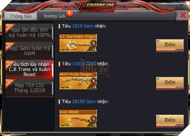 CrossFire Legends: Duy nhất trong hôm nay, nạp nhân đôi nhận ngay vũ khí VIP AWM-Inferno Dragon 2