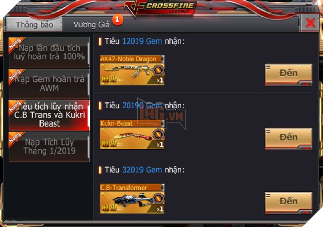 CrossFire Legends: Duy nhất trong hôm nay, nạp nhân đôi nhận ngay vũ khí VIP AWM-Inferno Dragon 3