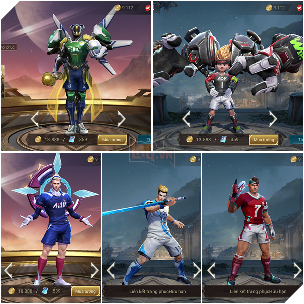 Liên Quân Mobile: Đồng hành cùng tuyển VN, Garena tặng 5 trang phục đề tài bóng đá - Ảnh 1. Liên Quân Mobile: Đồng hành cùng tuyển VN, Garena tặng 5 trang phục đề tài bóng đá - Ảnh 1.