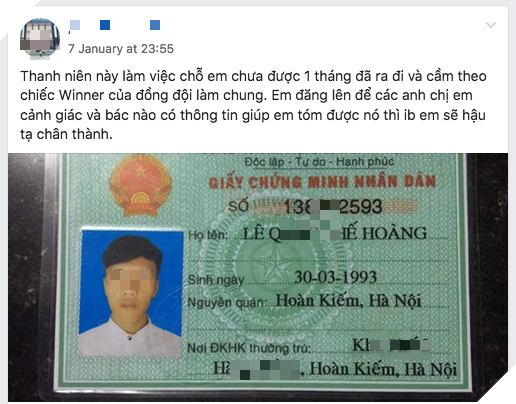 Chán hẳn thanh niên thủ đô đi trông quán net được 1 tháng rồi nhảy luôn xe của đồng nghiệp - Ảnh 1. Chán hẳn thanh niên thủ đô đi trông quán net được 1 tháng rồi nhảy luôn xe của đồng nghiệp - Ảnh 1.