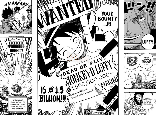 8 bang chung cho thay Luffy hoan toan xung dang voi danh hieu Ngu Hoang voi muc truy na 1,5 ty Berry Hình ảnh có liên quan