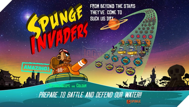 Spunge Invader - trò chơi Shoot 'Em Up phong cách retro cá tính