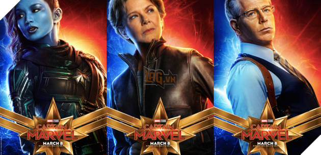 Poster Captain Marvel mới được tung ra với nhiều nhân vật. Nguồn: Internet.