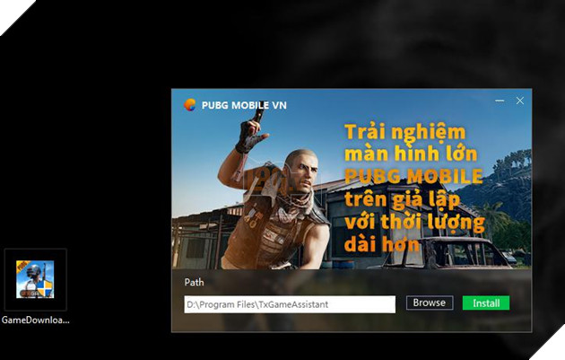 Tiếp theo hãy chạy file mới tải, chọn nơi cài đặt và bắt đầu quá trình cài đặt để chơi PUBG Mobile giả lập bản VNG của mình. Nguồn: Ảnh chụp màn hình.