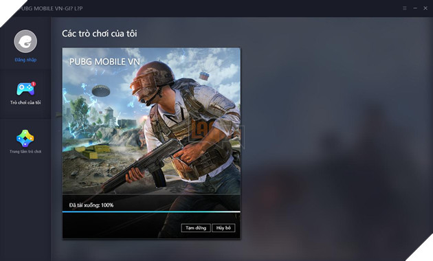 Nhưng trước hết bạn cần để chương trình tải dữ liệu PUBG Mobile giả lập bản VNG trước đã. Khi hoàn thành sẽ tự động vào game. Nguồn: Ảnh chụp màn hình.