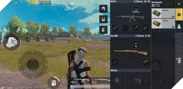 M416 và K98 là combo phổ biến và được yêu thích nhất trong game. Nguồn: Internet. 