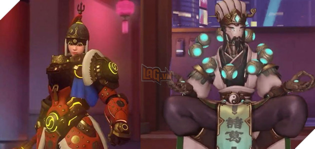 Overwatch tiếp tục tung ra skin Tết mới - Zenyatta Gia Cát Lượng và Brigitte Đại Tướng