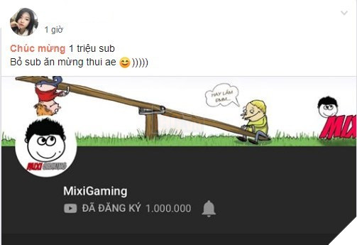 Kênh Youtube của Mixi Gaming đạt 1.000.000 sub - cộng đồng fan dậy sóng đòi bỏ theo dõi để ăn mừng - Ảnh 2.