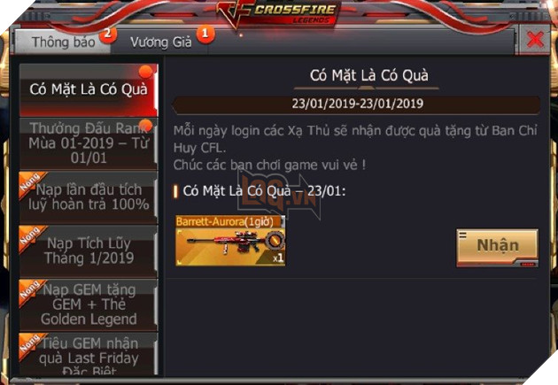 CrossFire Legends: Tặng set vũ khí VIP Transformers cùng sự kiện Nạp 1 được 2 ngay trong hôm nay 23/1 3