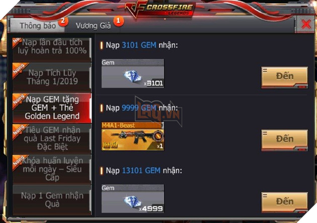 CrossFire Legends: Tặng set vũ khí VIP Transformers cùng sự kiện Nạp 1 được 2 ngay trong hôm nay 23/1 8