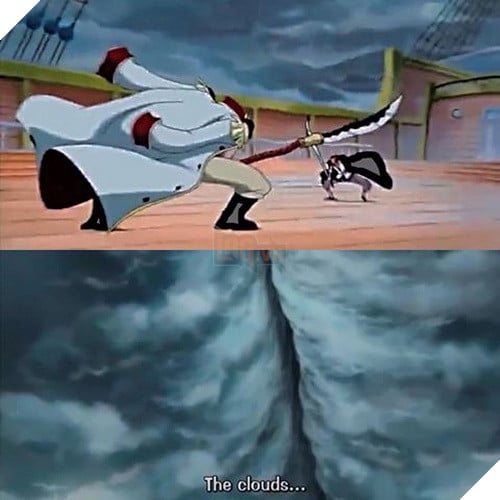 Shank vs Râu trắng one piece