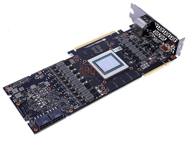 Colorful GeForce RTX 2080 TI Advanced Water Cooled Board chỉ có mỗi bo mạch. Nguồn: Internet.