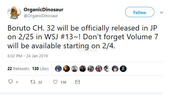 tập 32 boruto ngày ra mắt