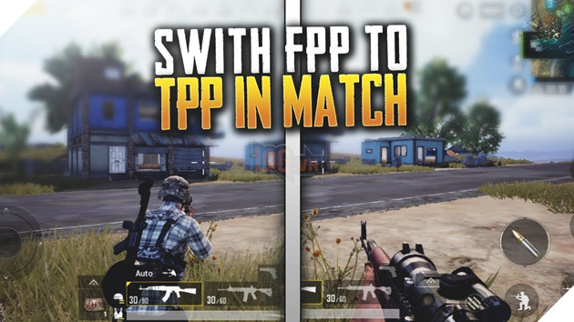 TPP là góc nhìn dẽ phát hiện địch trong PUBG Mobile hơn FPP. Nguồn: Internet.