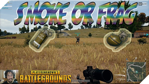 Lựu đạn Smoke và Frag là 2 vật dụng quan trọng trong game mà bạn nên giữ một vài quả trong ba lô của mình. Nguồn: Internet.