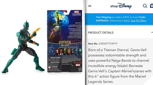 Captain Marvel bị lộ spoiler cũng chỉ vì một món đồ chơi được mô tả quá kỹ của Disney. Nguồn: Internet.