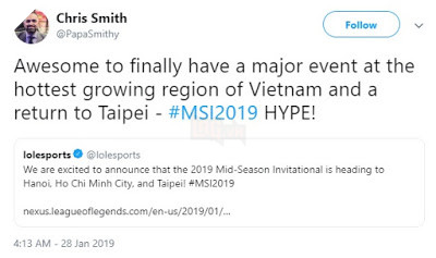 MSI 2019 - Ngoài các tuyển thủ sẽ tới Việt Nam chúng ta còn chào đón hàng loạt phóng viên và Caster nổi tiếng trên khắp thế giới 8