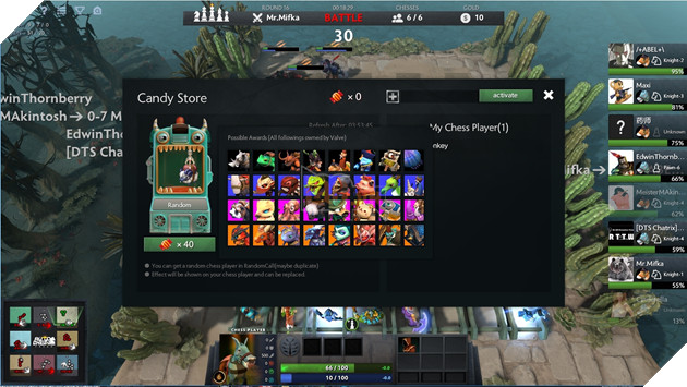 Dota 2 Auto Chess Hướng dẫn cách kiếm thêm Candy và cách sử dụng