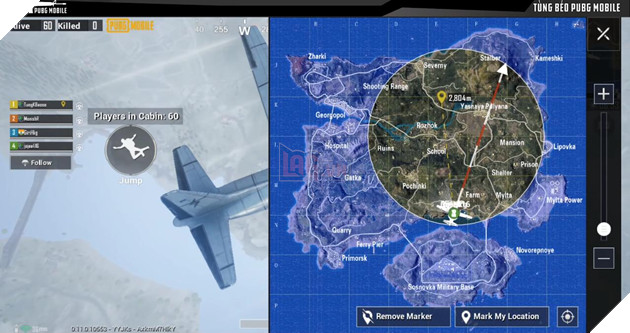 Vị trí bạn sẽ tìm được vũ khí đặc biệt PUBG Mobile như Minigun 6 nòng, súng phun lửa, dao,... Nguồn: Tùng Béo PUBG Mobile.