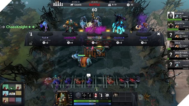 Đội hình Warrior trong Dota auto chess