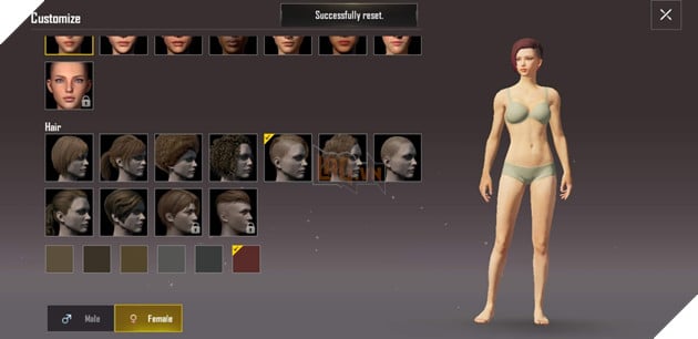 PUBG Mobile VN: Cach thay doi ngoai hinh, kieu toc cho nhan vat trong game 6 Khi hoàn thành sẽ có một thông báo hiện lên để bạn biết đã thay đổi thành công. Ảnh chụp màn hình.